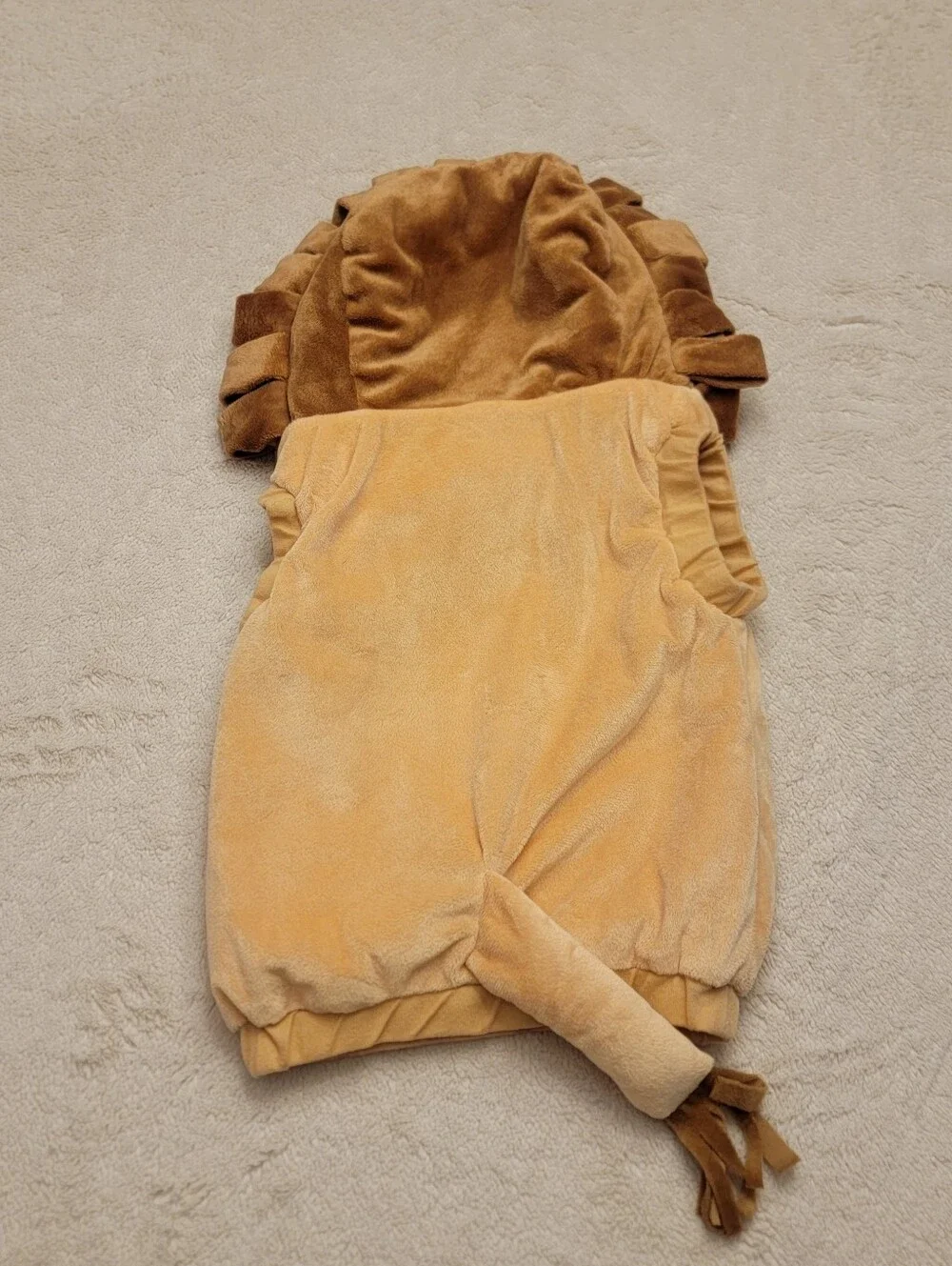 Toddler Lion Faux Fur Pull Over Sleeveless Vest Halloween Costume